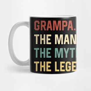 Fathers Day Shirt The Man Myth Legend Grampa Papa Gift Mug